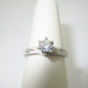 14k White Gold .27 Ct Natural VS White Diamond